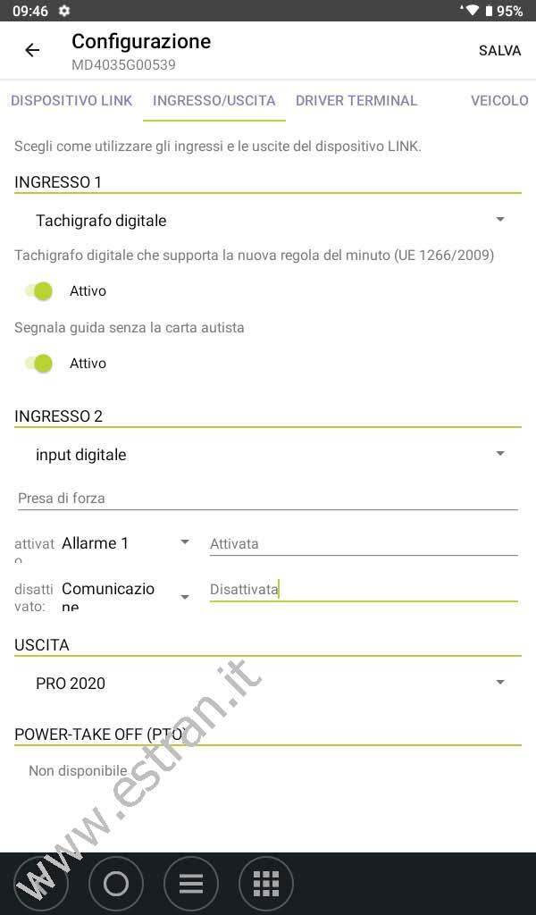 Link Toolkit - Impostazione degli input/output
